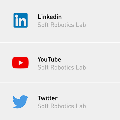 Links to Soft Robotics Social Media channels